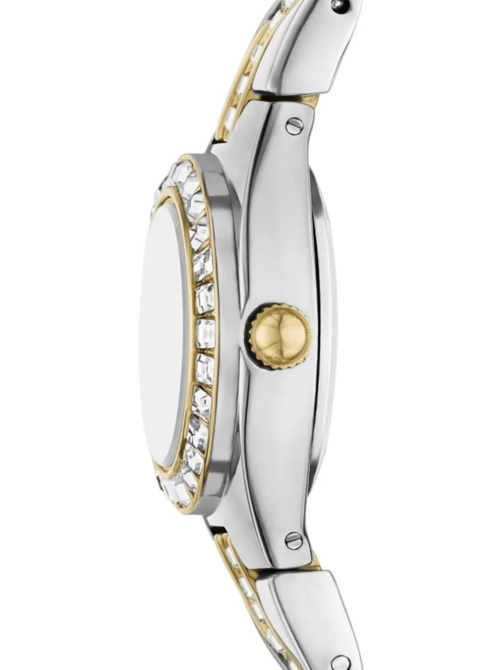 Women's Silver Two-Tone Court Mini Three-Hand Analog Date Fossil Wrist Watch